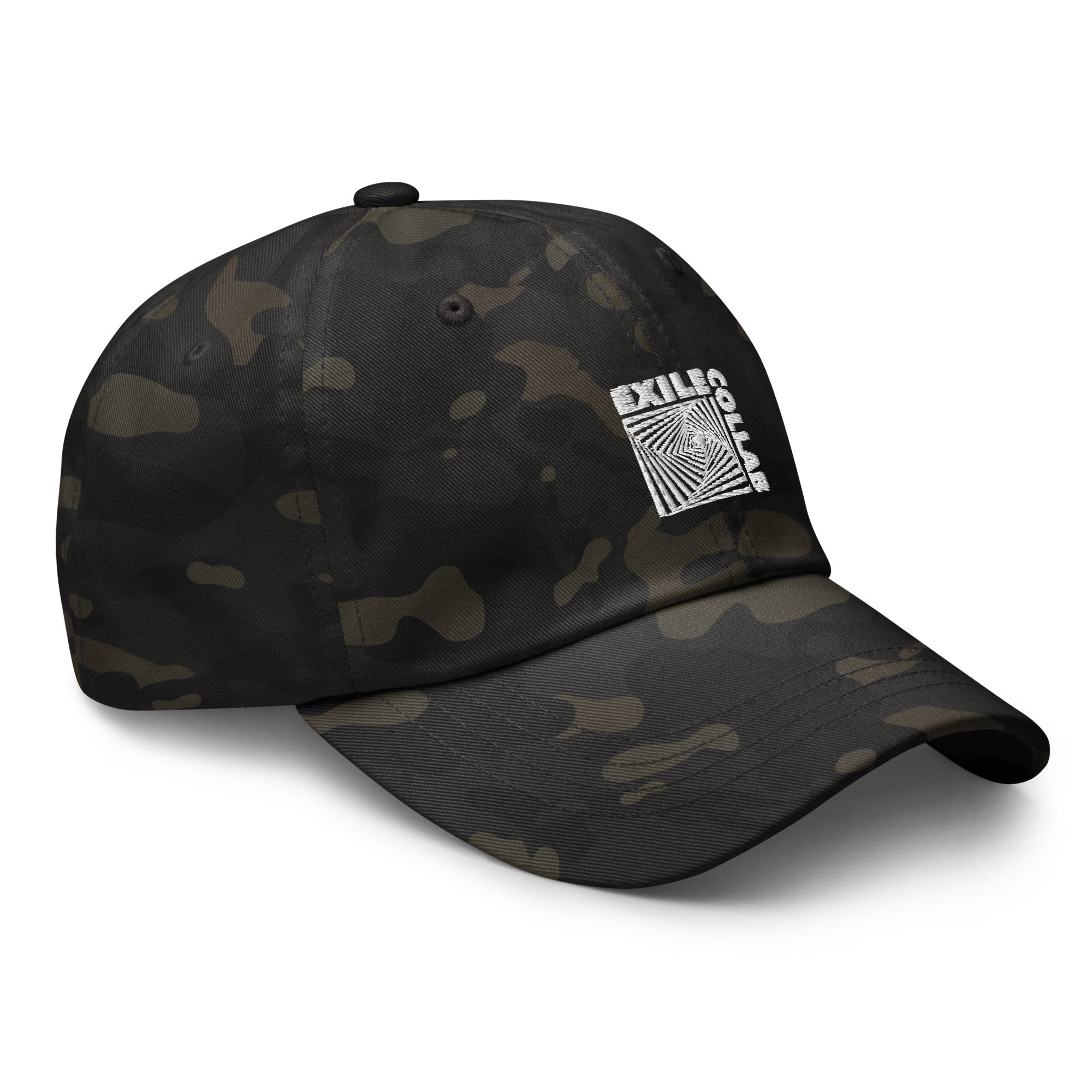 Exile Collab Cap in Camo Black